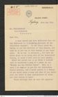 Nachlass Franz Steindachner, Brief von S. Sinclair an Franz Steindachner (24.05.1904), Inv.Nr. 487.01, Seite 1